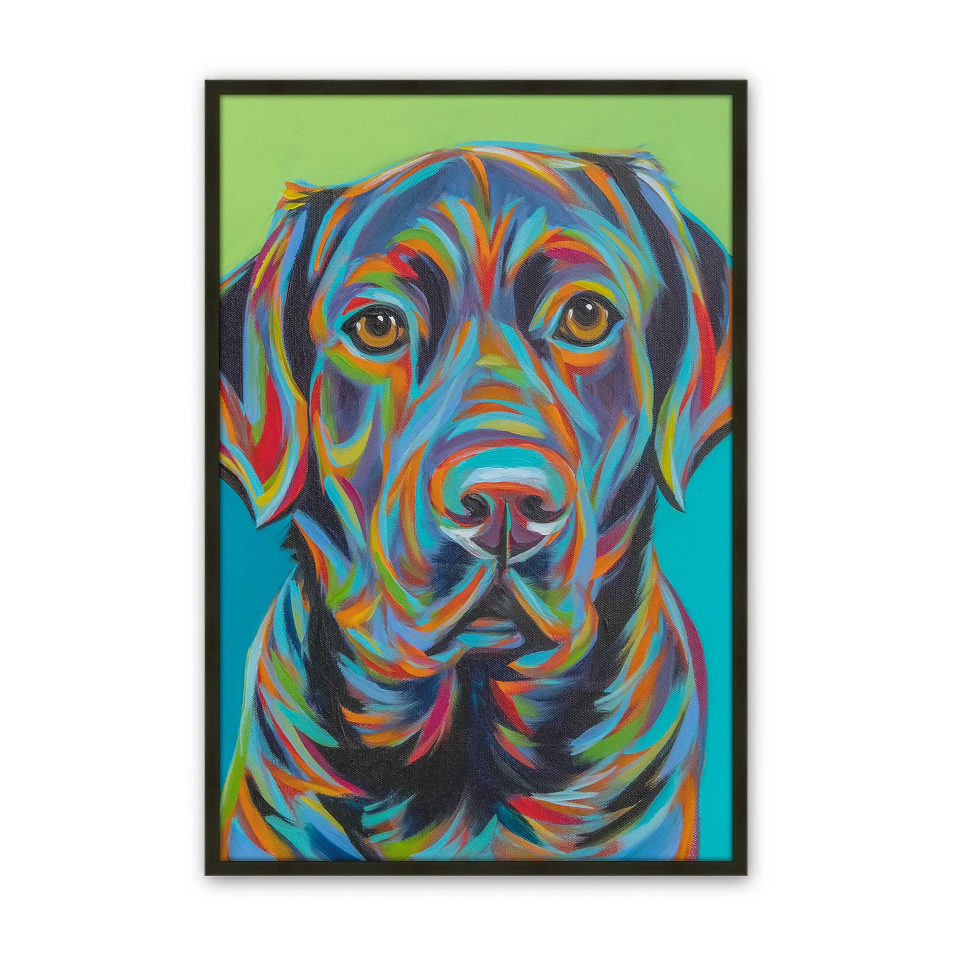 [Color:Satin Black], Picture of art in a Satin Black frame
