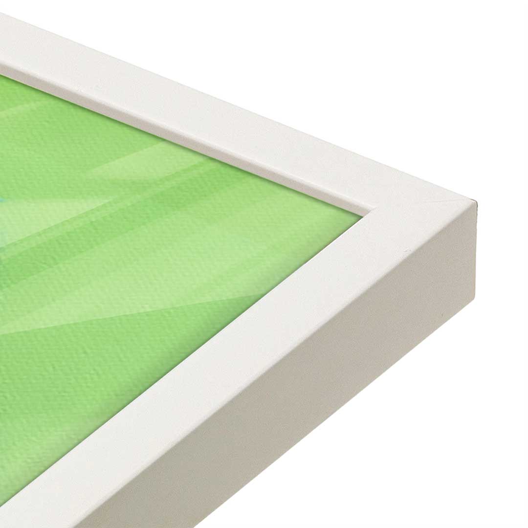 [Color:Opaque White], Picture of art in a Opaque White frame at an angle