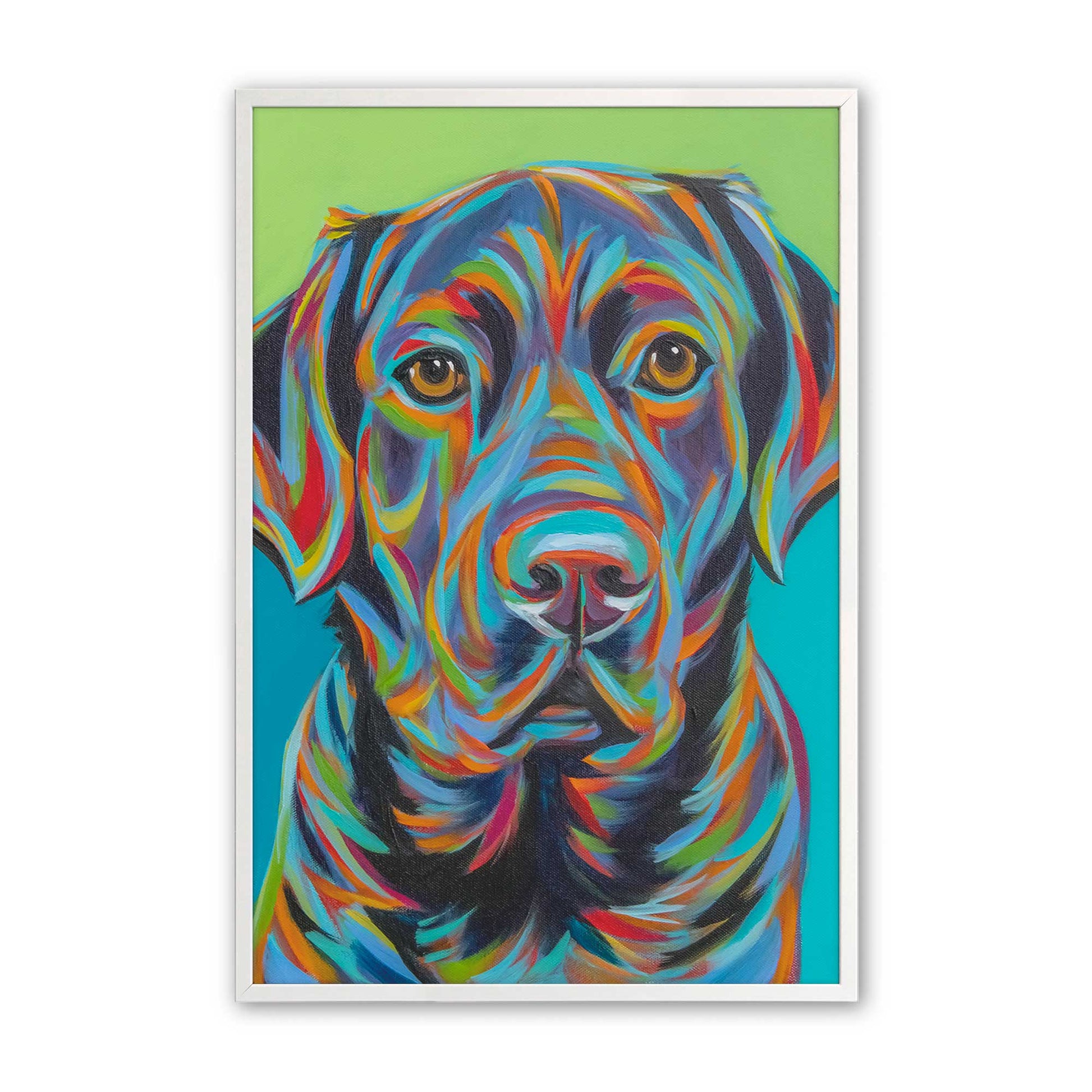 [Color:Opaque White], Picture of art in a Opaque White frame