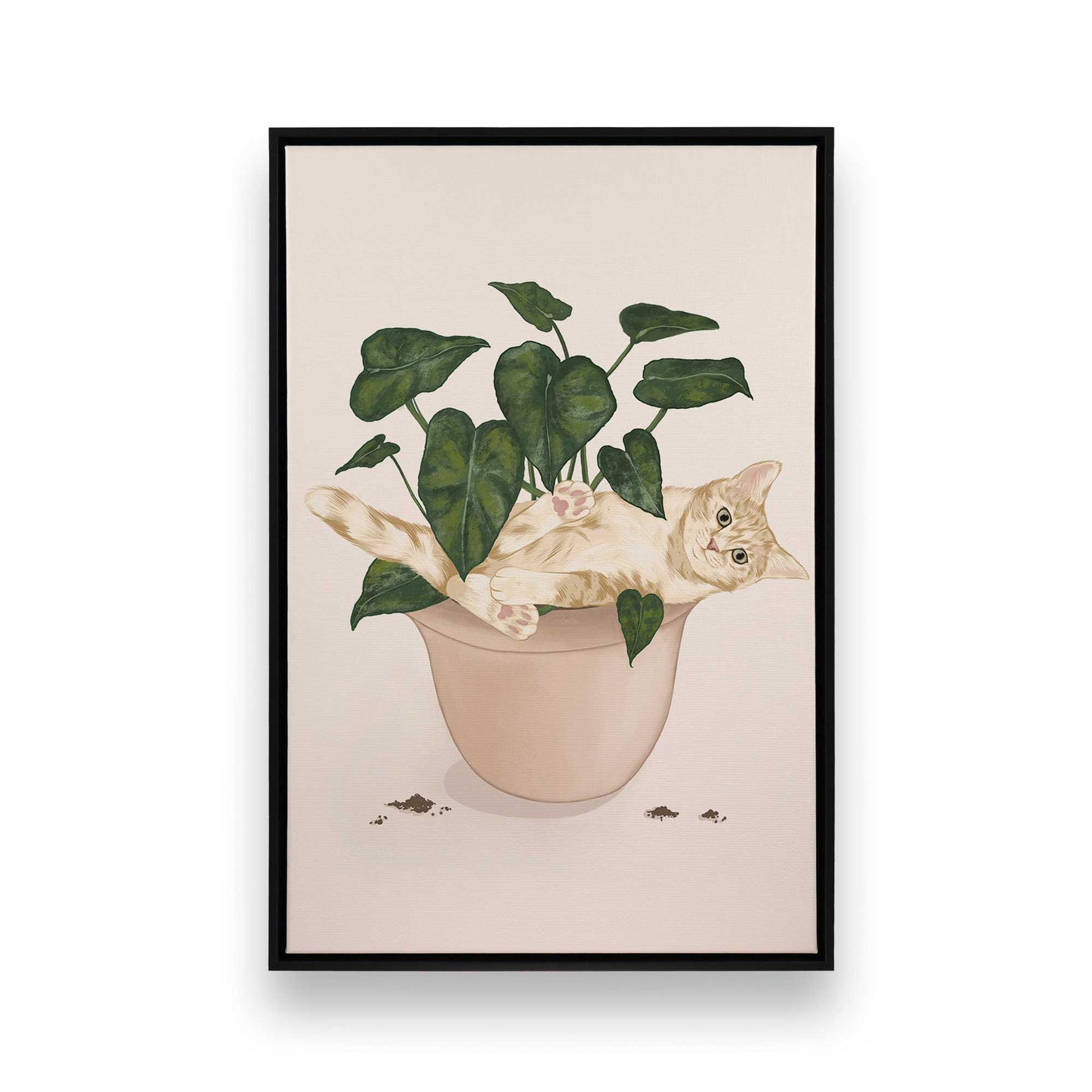 [Color:Satin Black], Picture of art in a Satin Black frame
