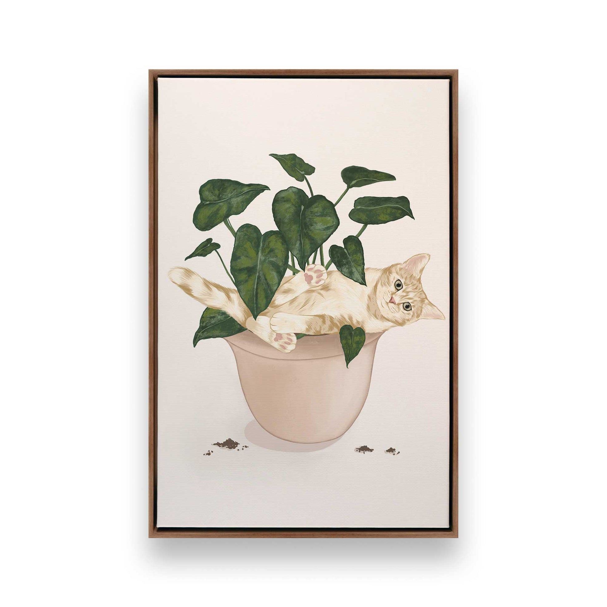 [Color:Walnut], Picture of art in a Walnut frame