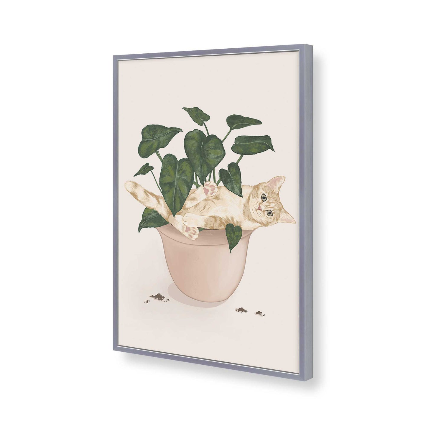 [Color:Polished Chrome], Picture of art in a Polished Chrome frame of the corner