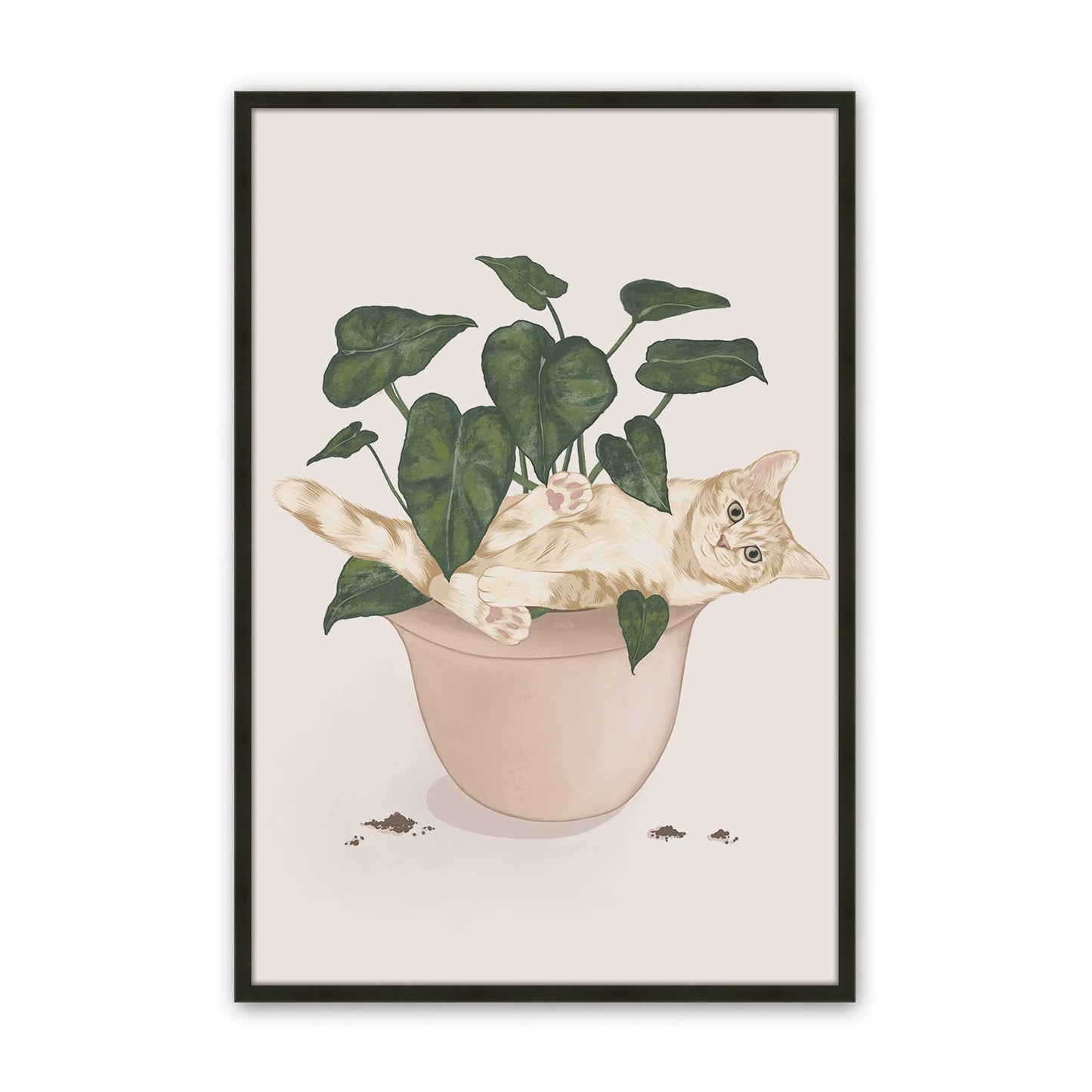 [Color:Satin Black], Picture of art in a Satin Black frame