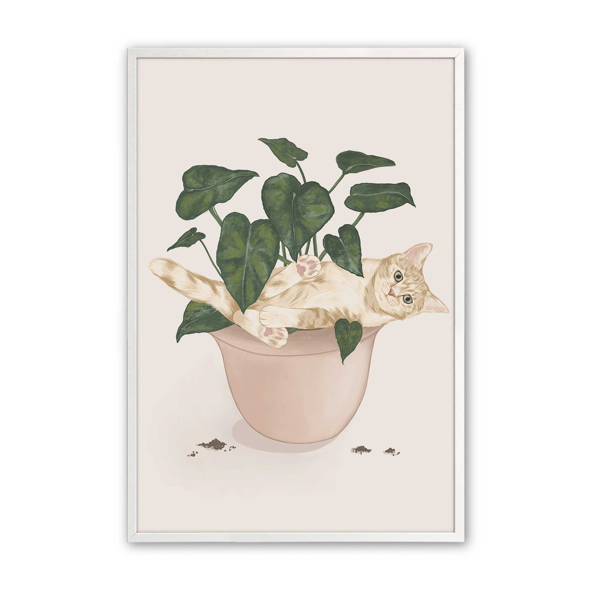 [Color:Opaque White], Picture of art in a Opaque White frame