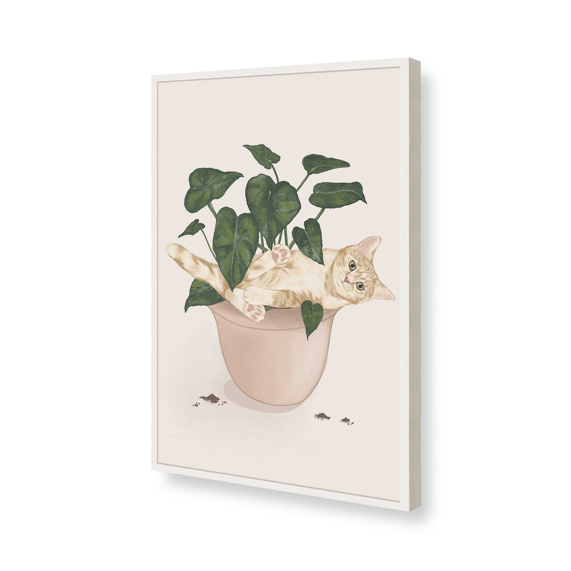 [Color:Opaque White], Picture of art in a Opaque White frame of the corner