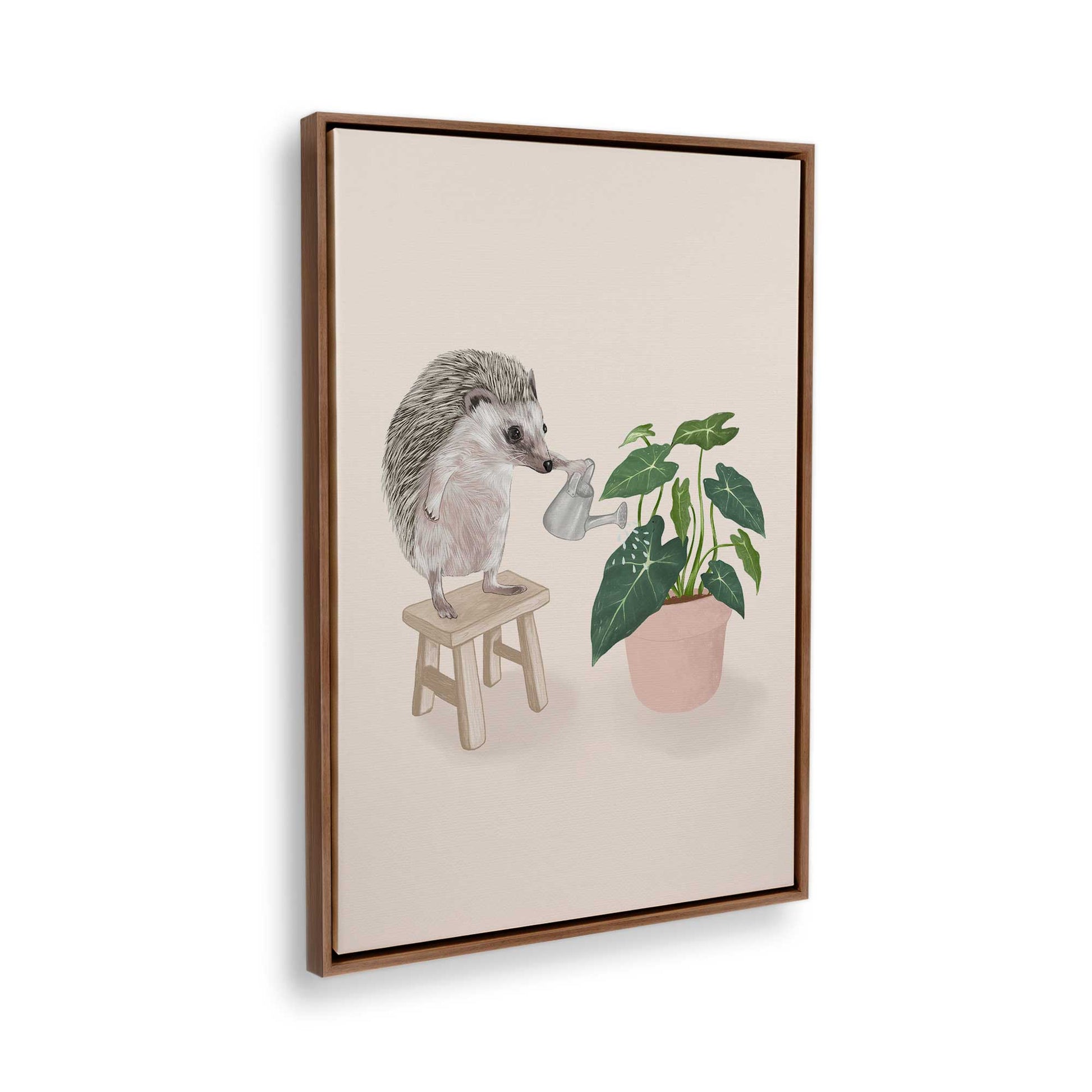 [Color:Walnut], Picture of the corner of the art