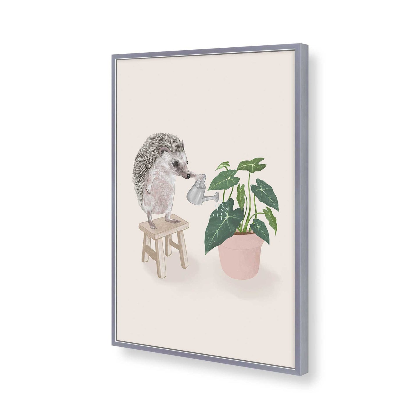 [Color:Polished Chrome], Picture of art in a Polished Chrome frame of the corner