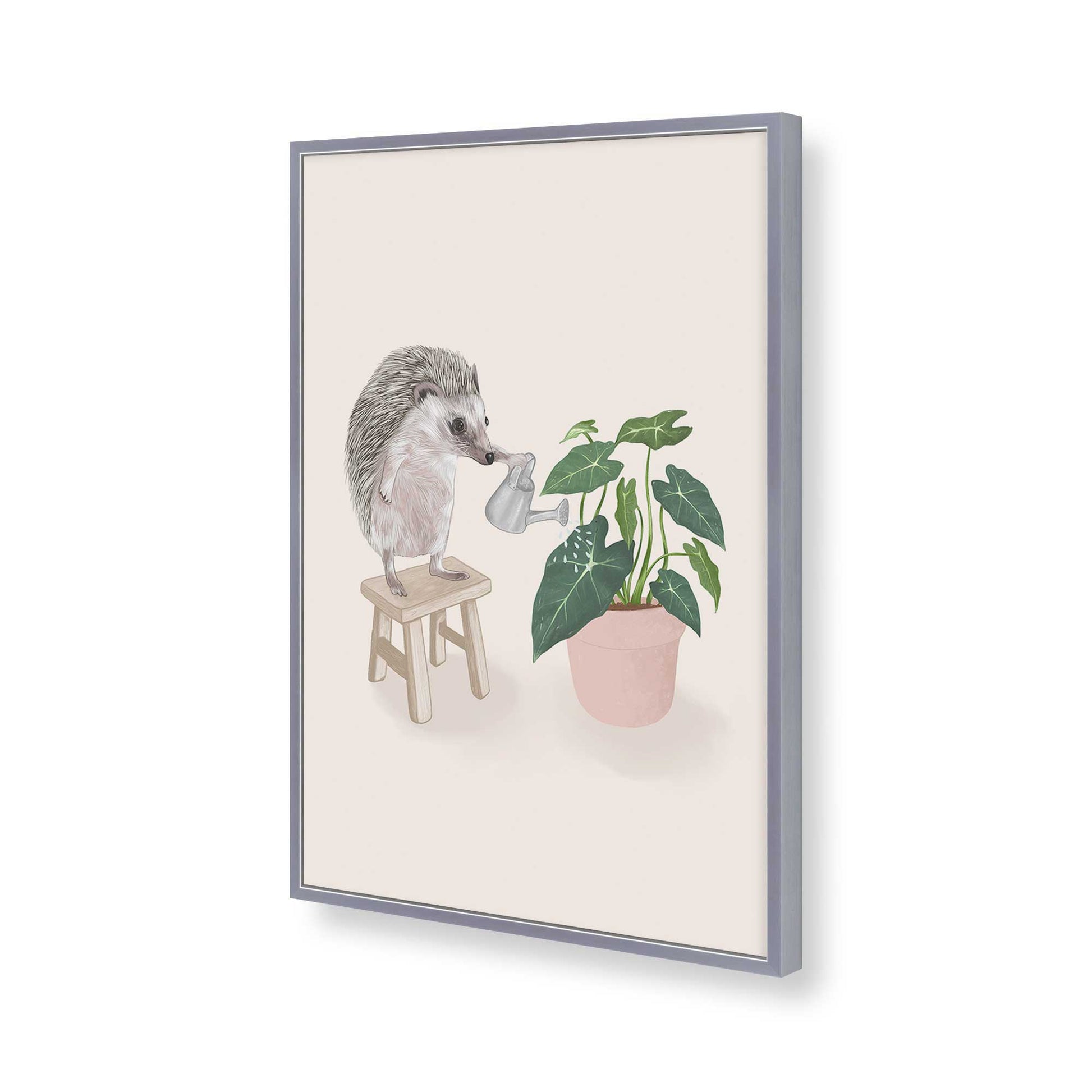 [Color:Polished Chrome], Picture of art in a Polished Chrome frame of the corner