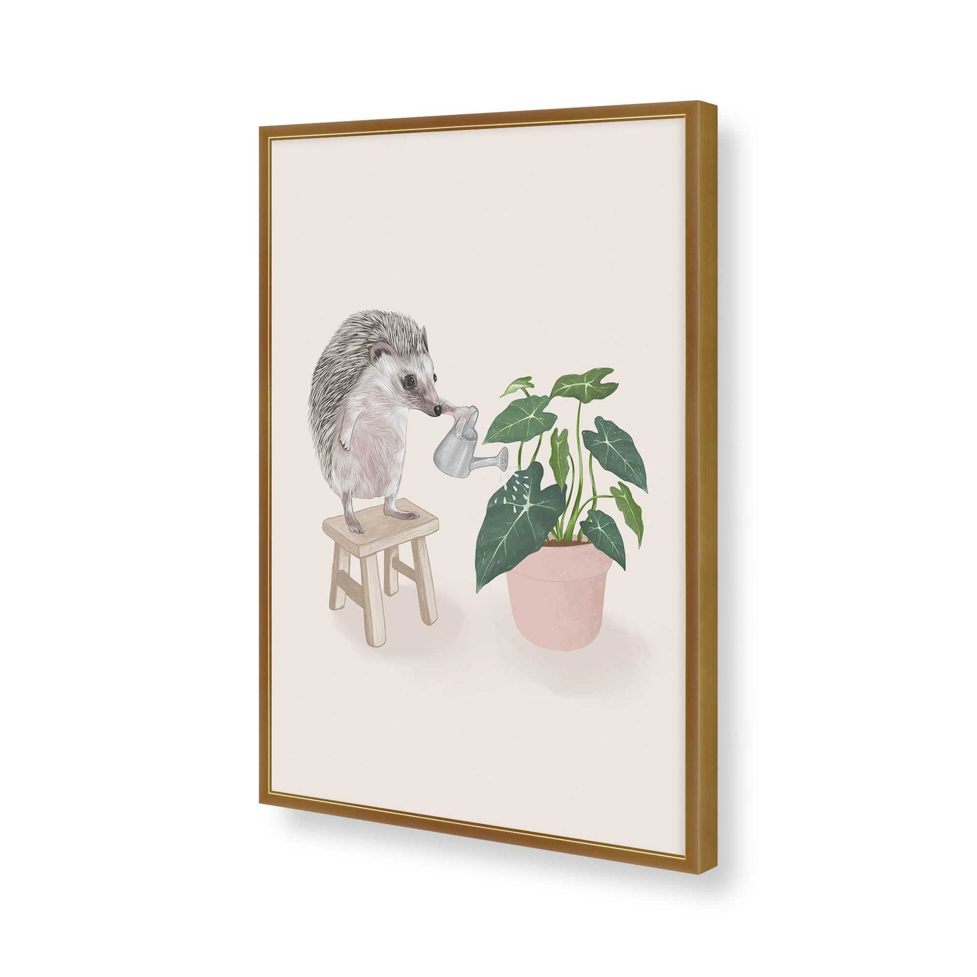 [Color:Polished Gold], Picture of art in a Polished Gold frame of the corner
