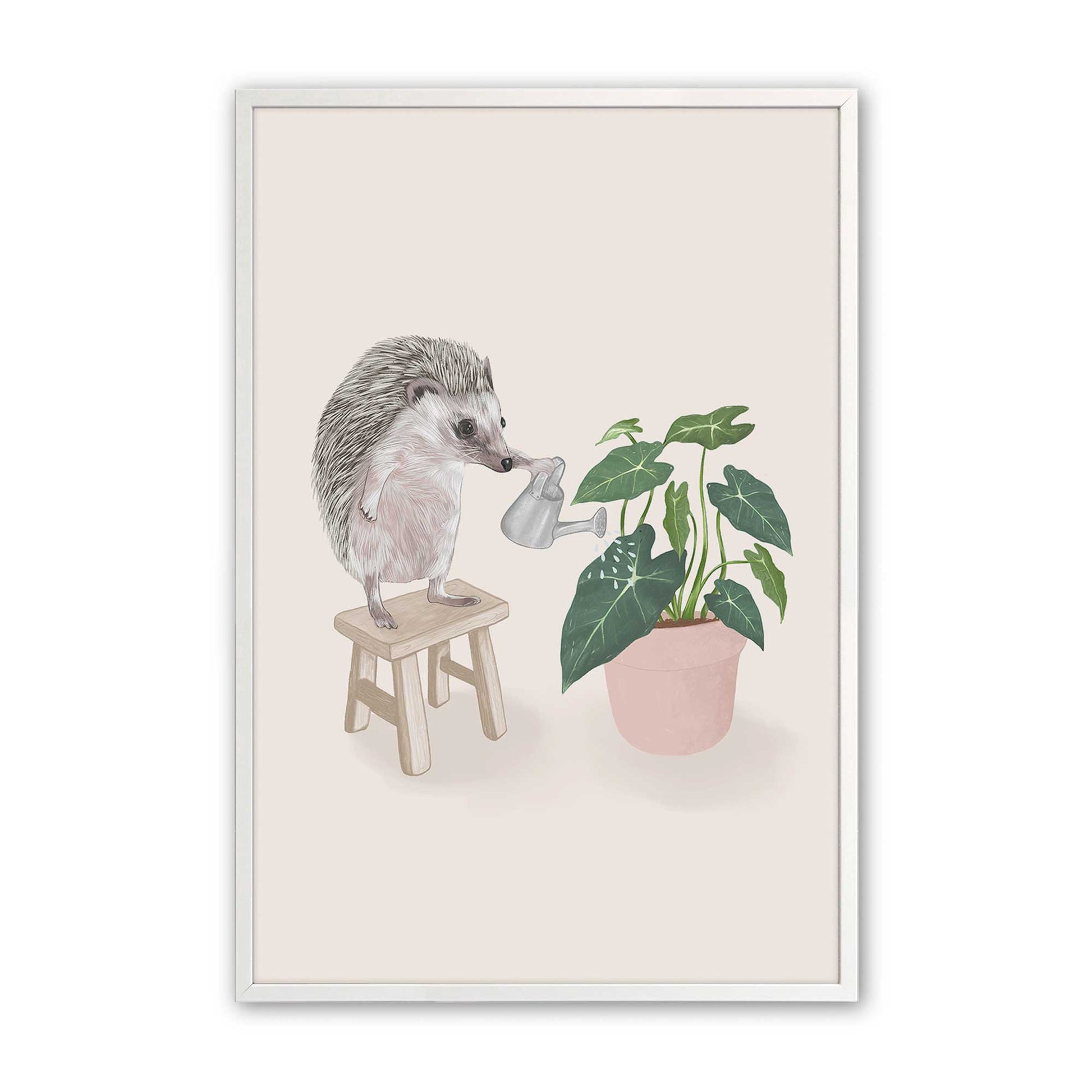 [Color:Opaque White], Picture of art in a Opaque White frame