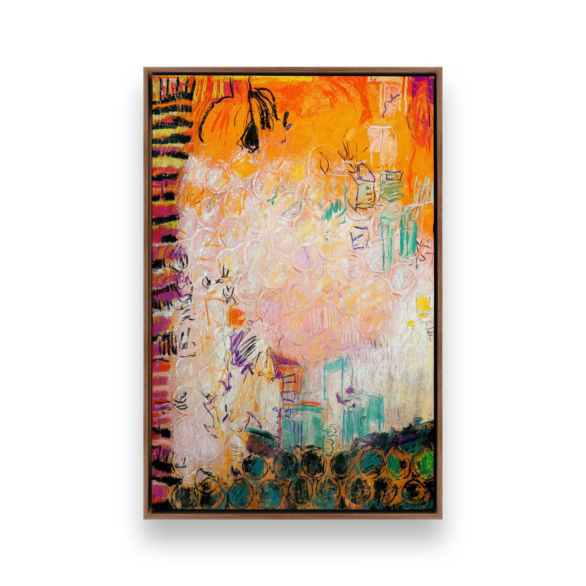 [Color:Walnut], Picture of art in a Walnut frame