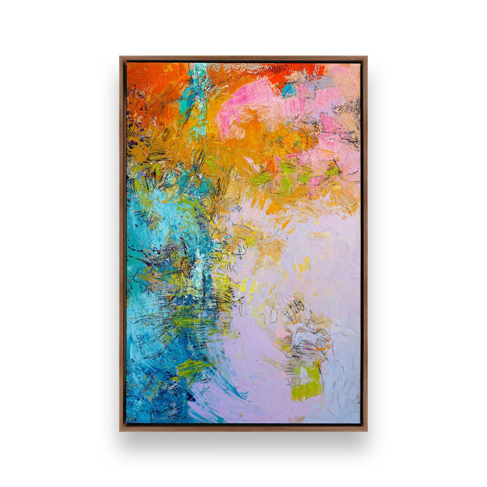 [Color:Walnut], Picture of art in a Walnut frame