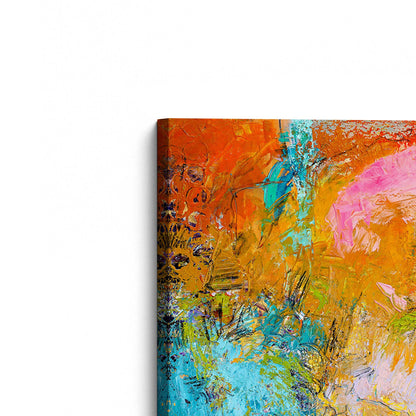[Color:Stretched Canvas], Picture of the corner of the art