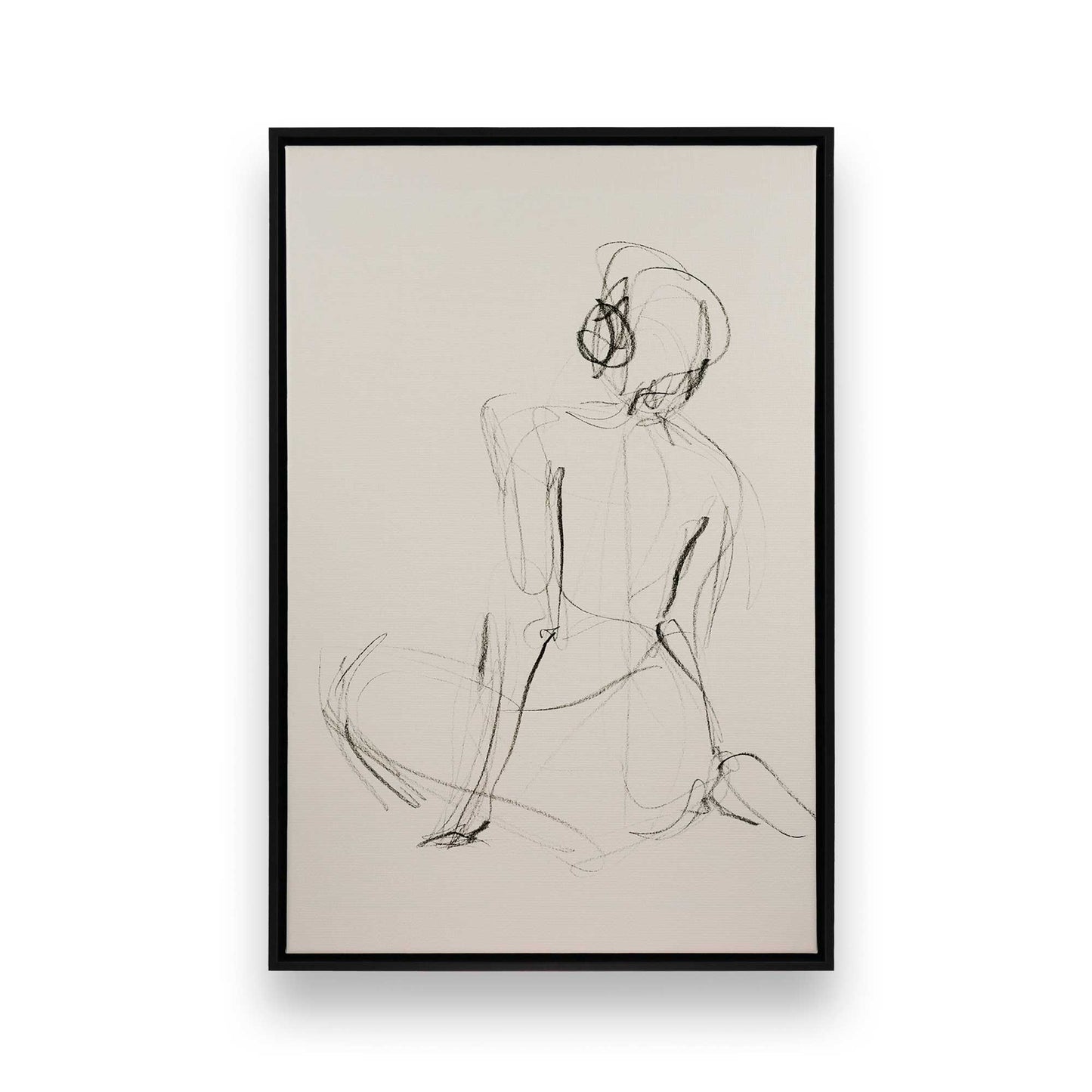 [Color:Satin Black], Picture of art in a Satin Black frame