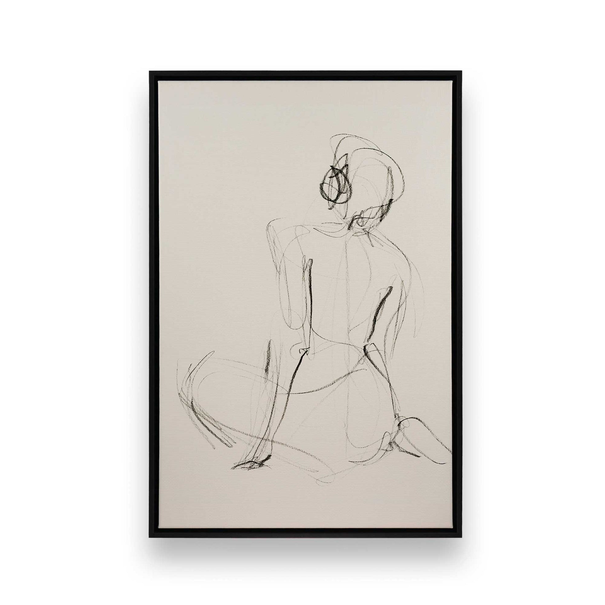 [Color:Satin Black], Picture of art in a Satin Black frame