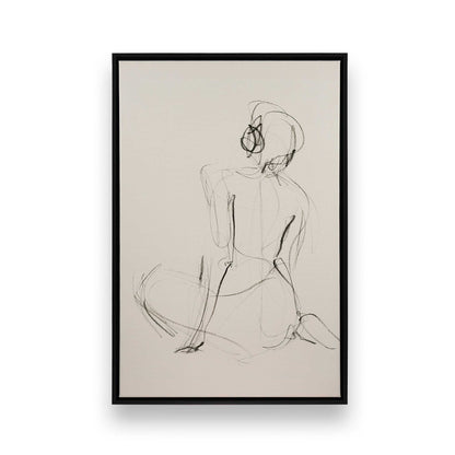 [Color:Satin Black], Picture of art in a Satin Black frame