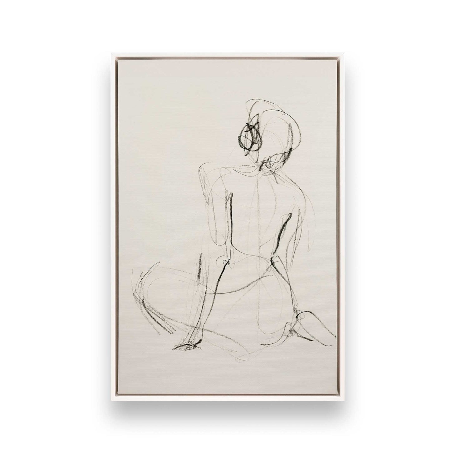 [Color:Opaque White], Picture of art in a White frame