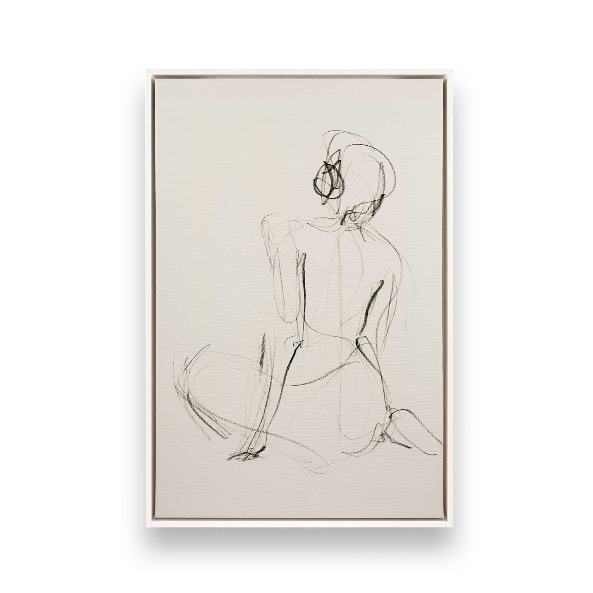 [Color:Opaque White], Picture of art in a White frame
