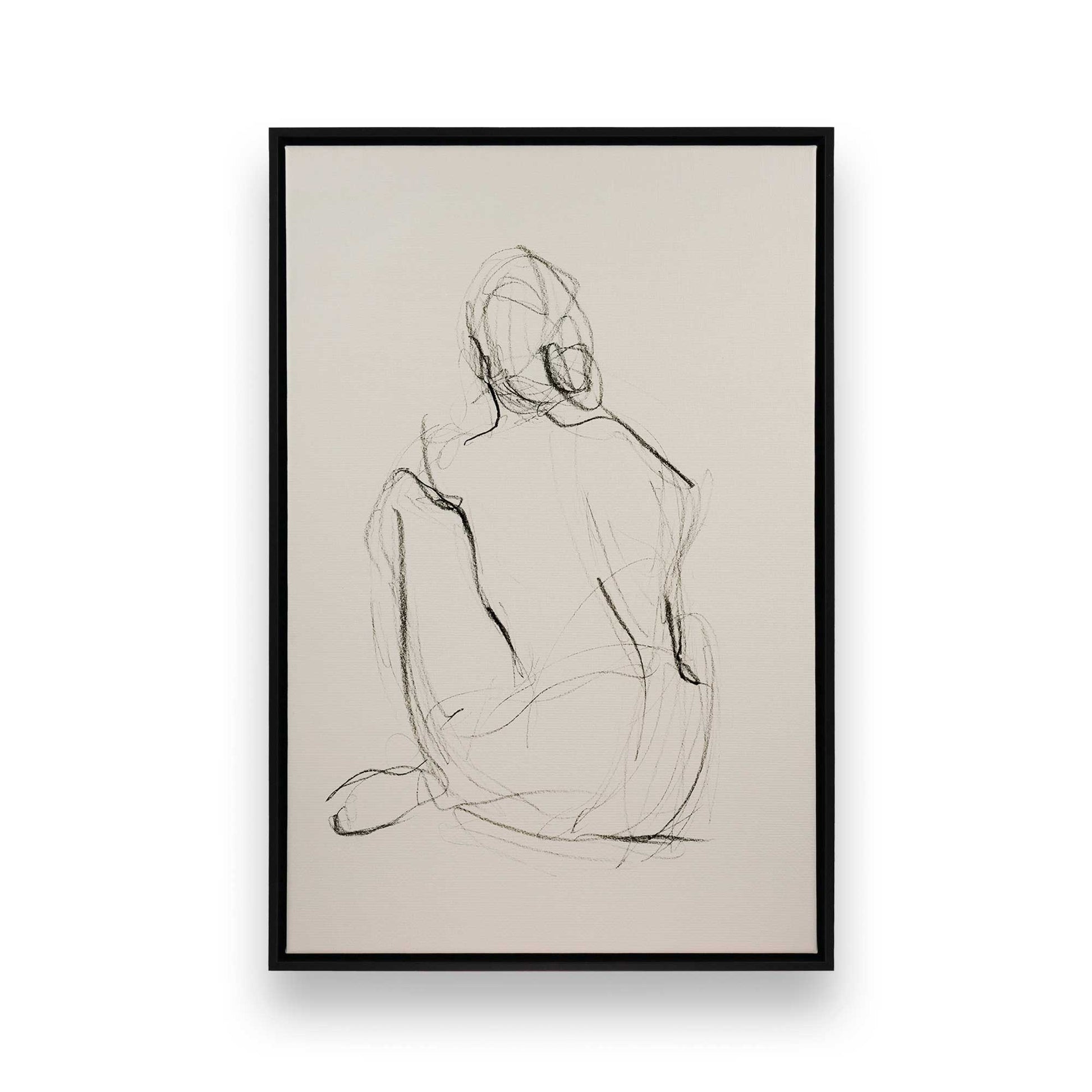 [Color:Satin Black], Picture of art in a Satin Black frame