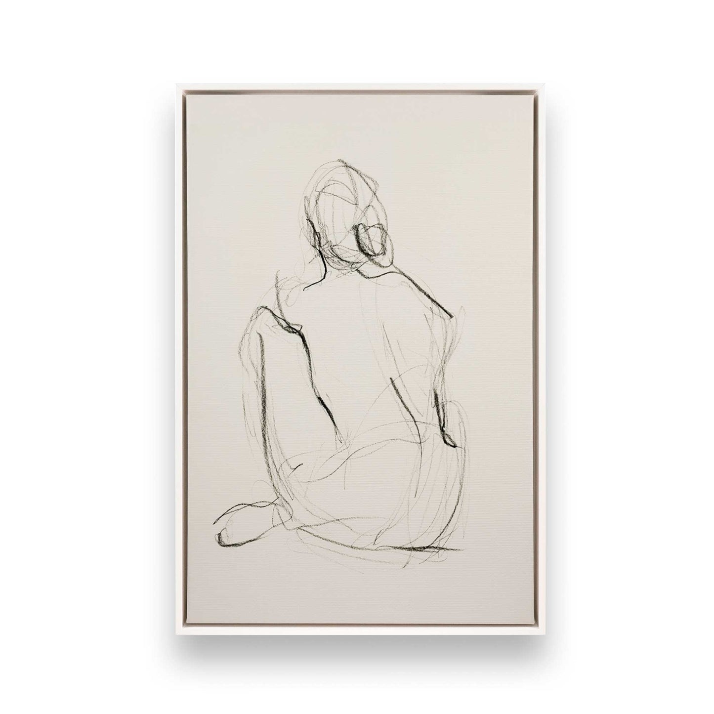 [Color:Opaque White], Picture of art in a White frame