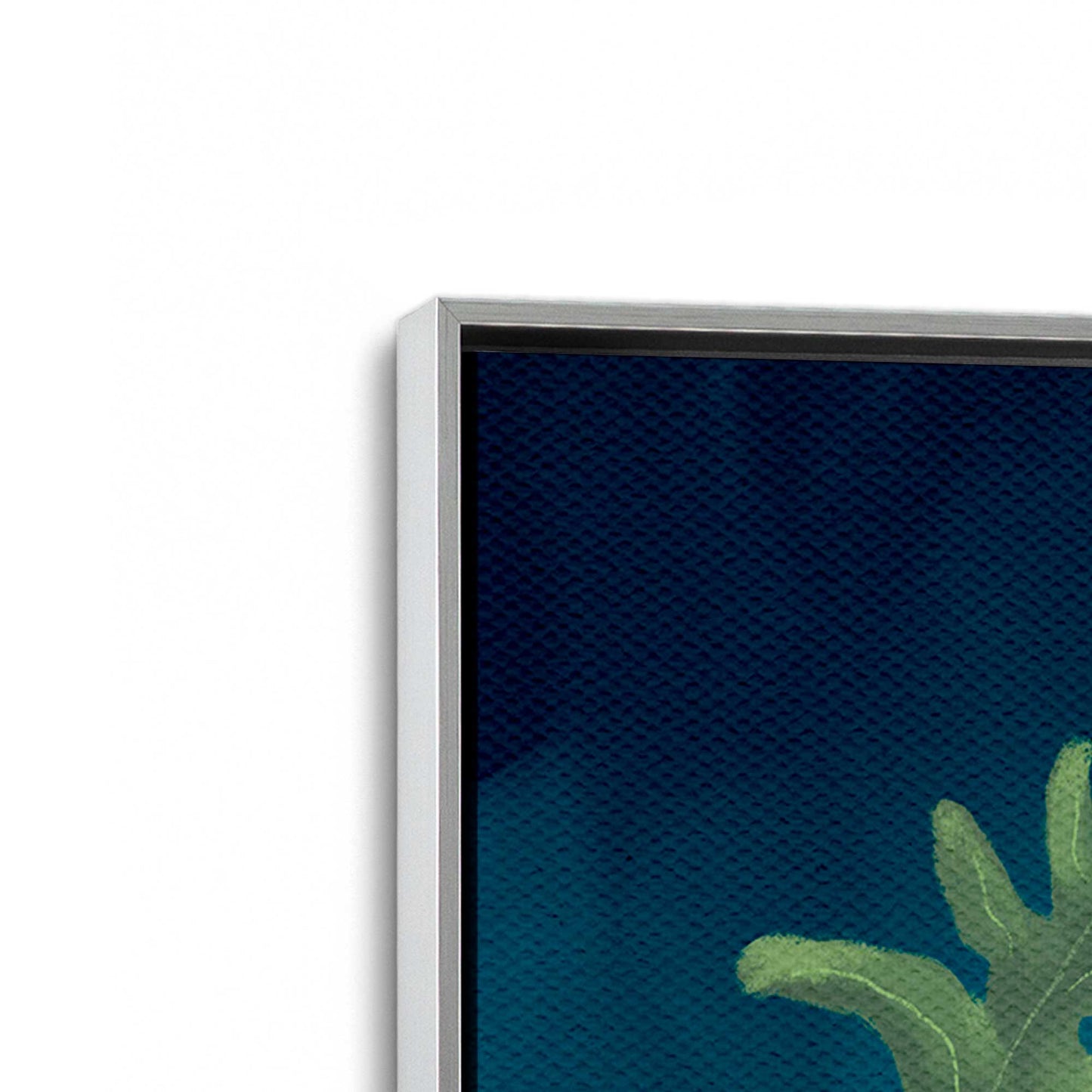 [Color:Polished Chrome], Picture of art in a Polished Chrome frame at an angle
