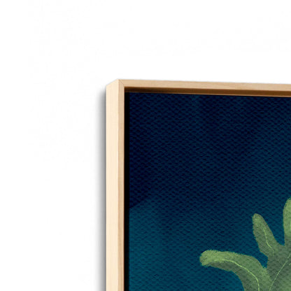 [Color:American Maple], Picture of art in a American Maple frame at an angle