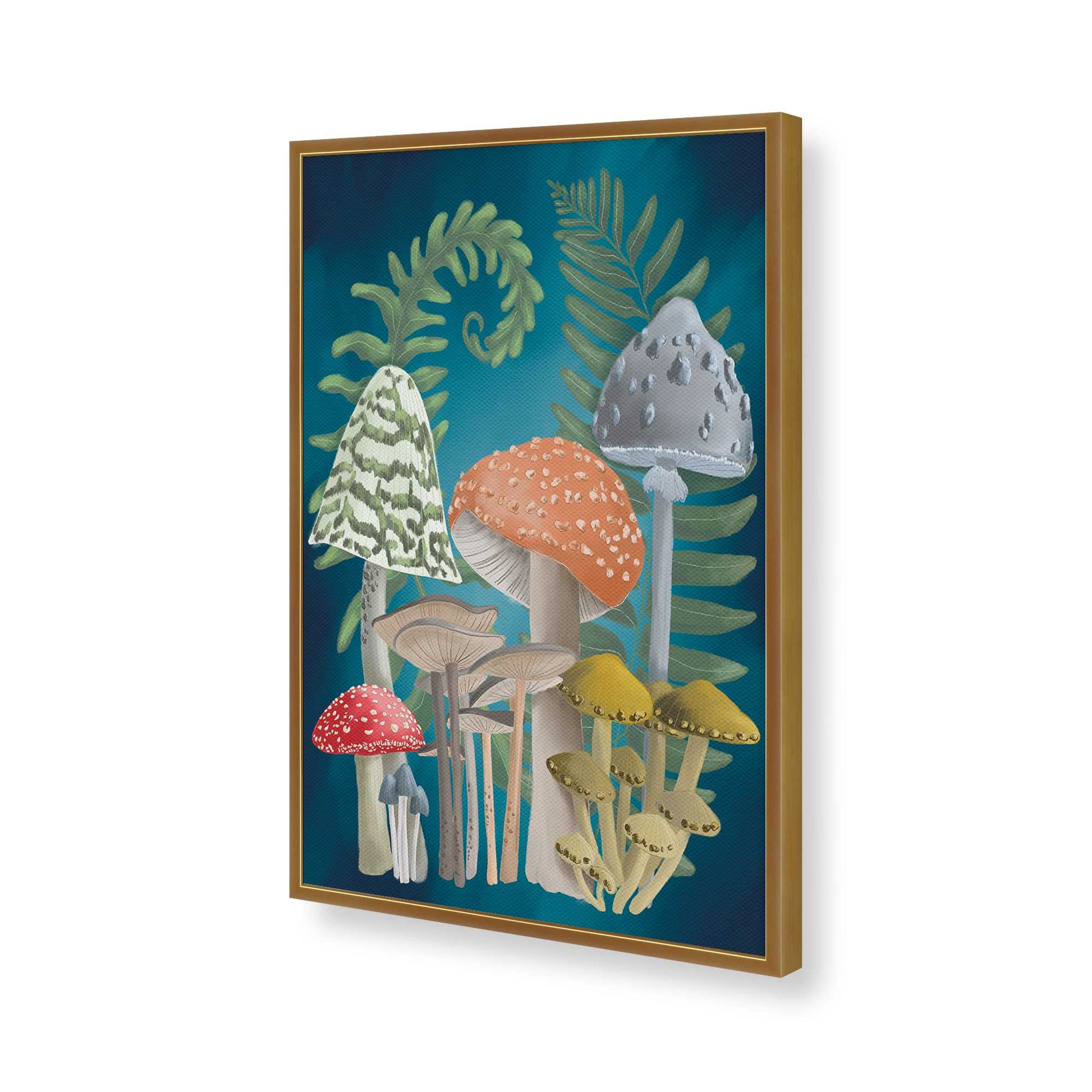 [Color:Polished Gold], Picture of art in a Polished Gold frame of the corner