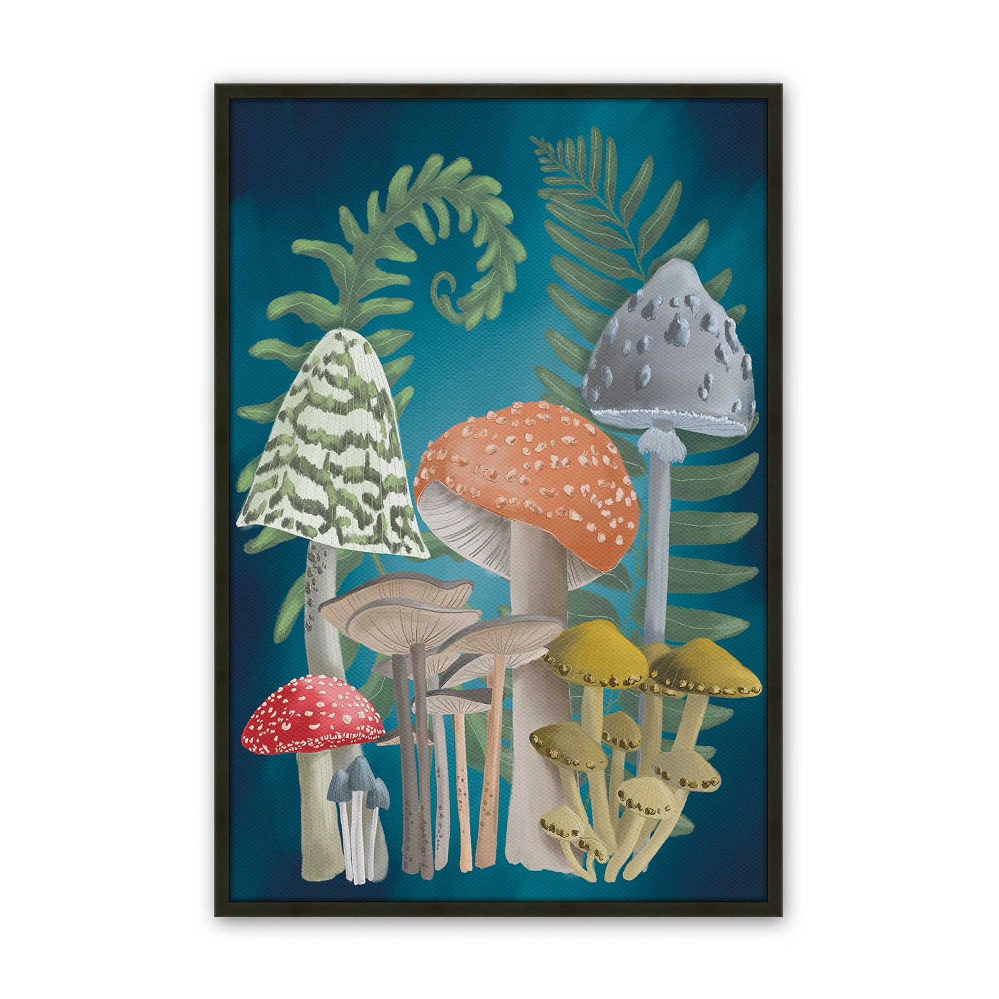 [Color:Satin Black], Picture of art in a Satin Black frame