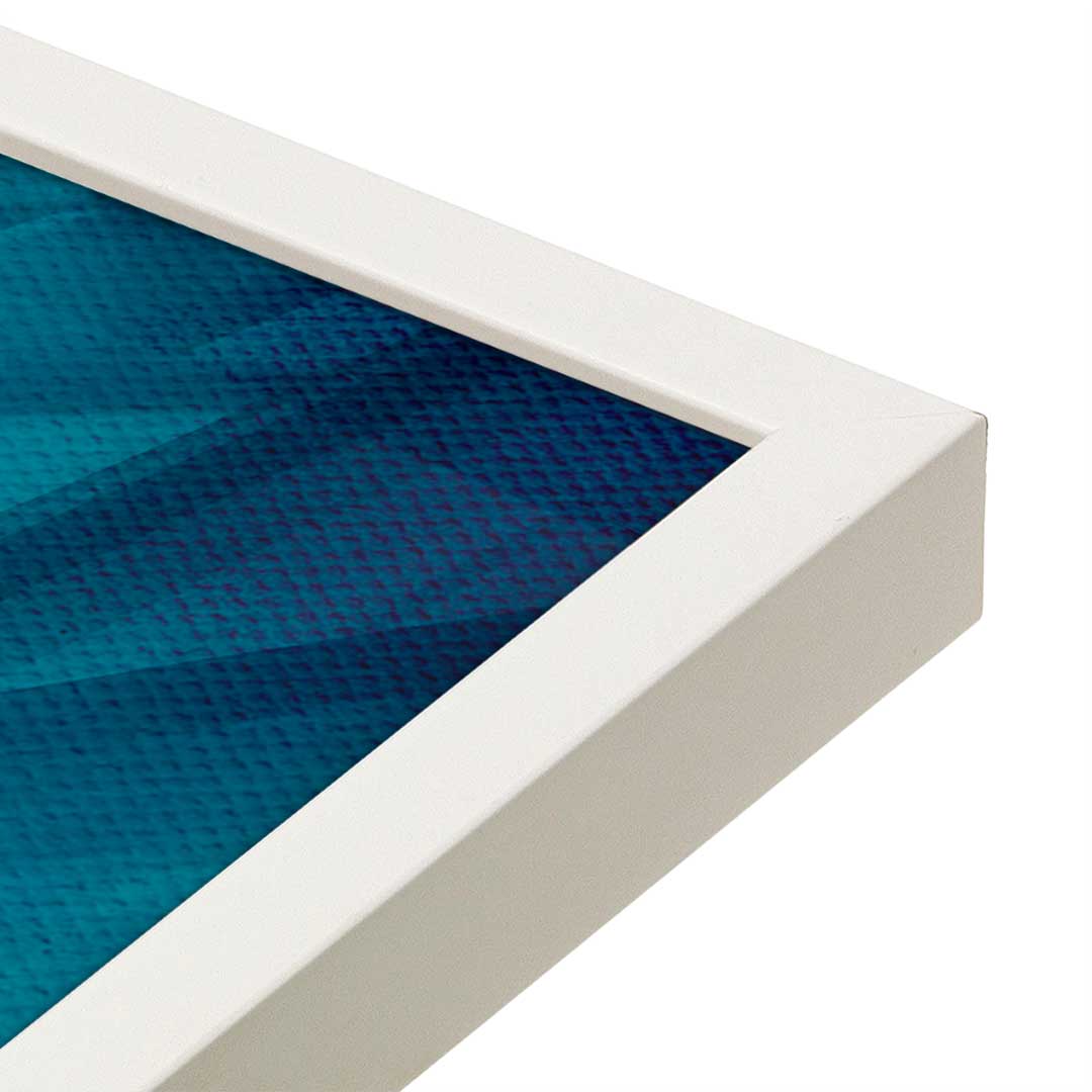 [Color:Opaque White], Picture of art in a Opaque White frame at an angle