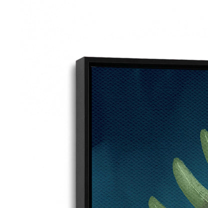 [Color:Satin Black], Picture of art in a Satin Black frame at an angle