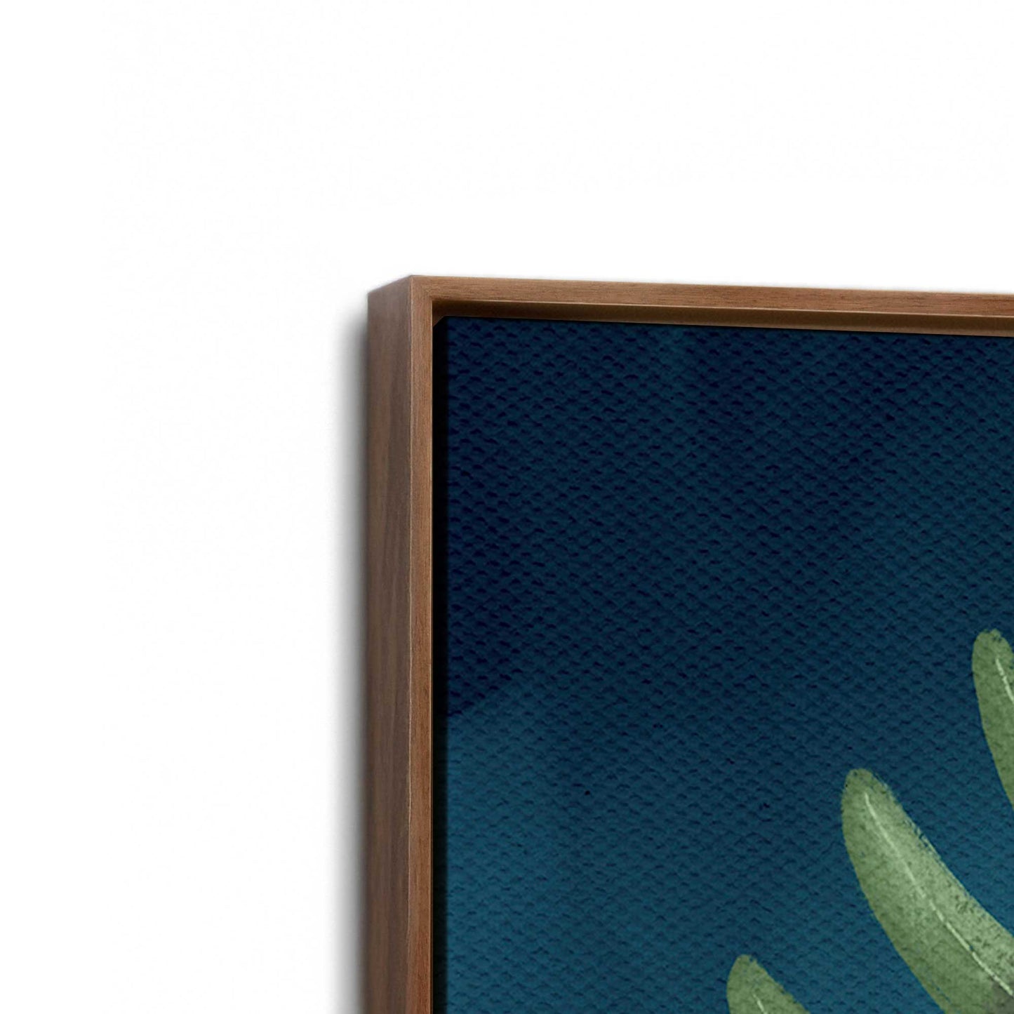 [Color:Walnut], Picture of art in a Walnut frame at an angle