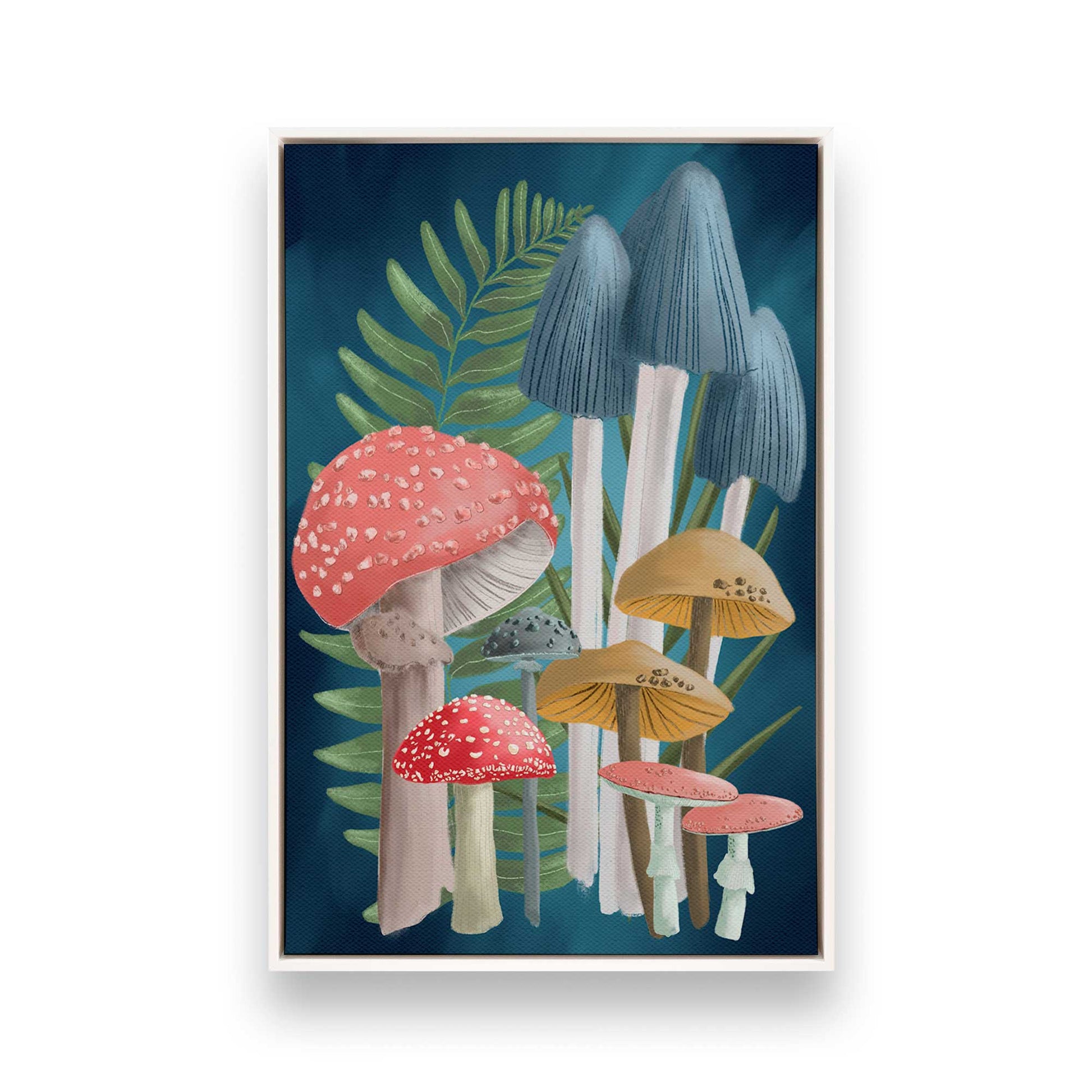 [Color:Opaque White], Picture of art in a White frame