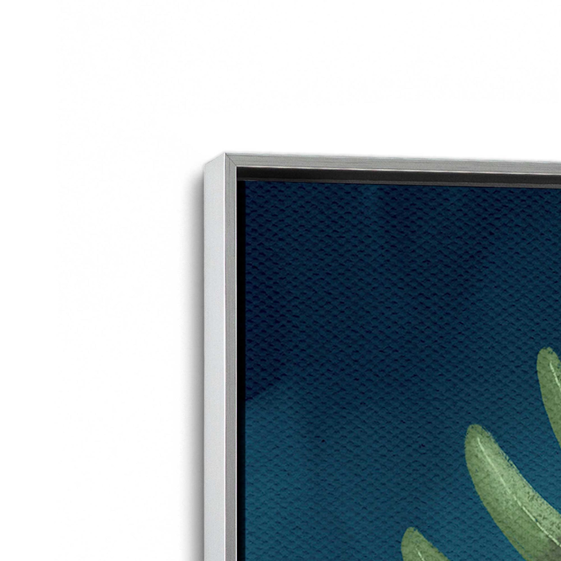 [Color:Polished Chrome], Picture of art in a Polished Chrome frame at an angle