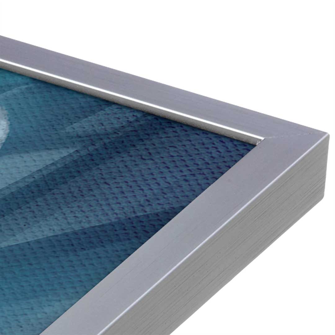 [Color:Polished Chrome], Picture of art in a Polished Chrome frame at an angle