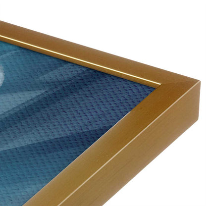 [Color:Polished Gold], Picture of art in a Polished Gold frame at an angle