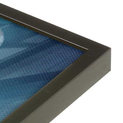 [Color:Satin Black], Picture of art in a Satin Black frame at an angle