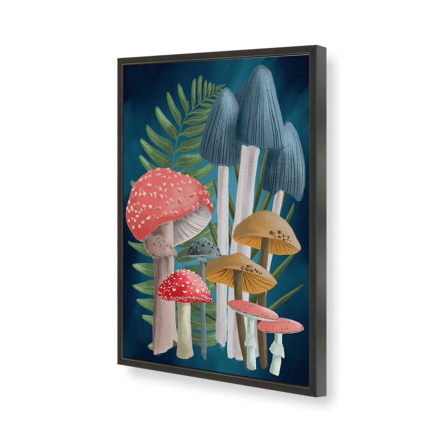 [Color:Satin Black], Picture of art in a Satin Black frame of the corner