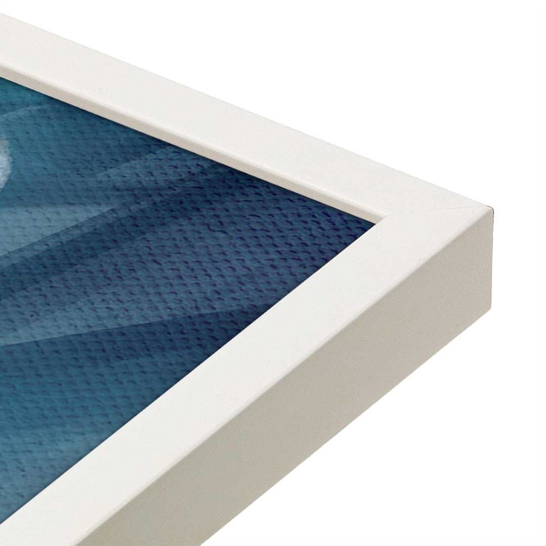 [Color:Opaque White], Picture of art in a Opaque White frame at an angle