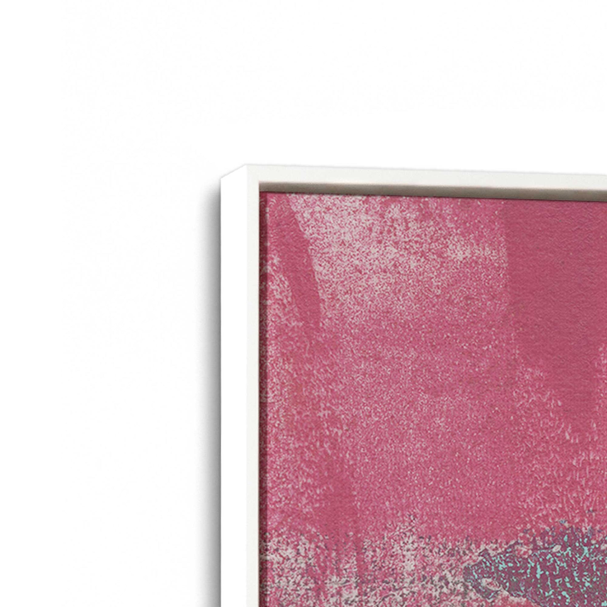 [Color:Opaque White], Picture of art in a White frame at an angle