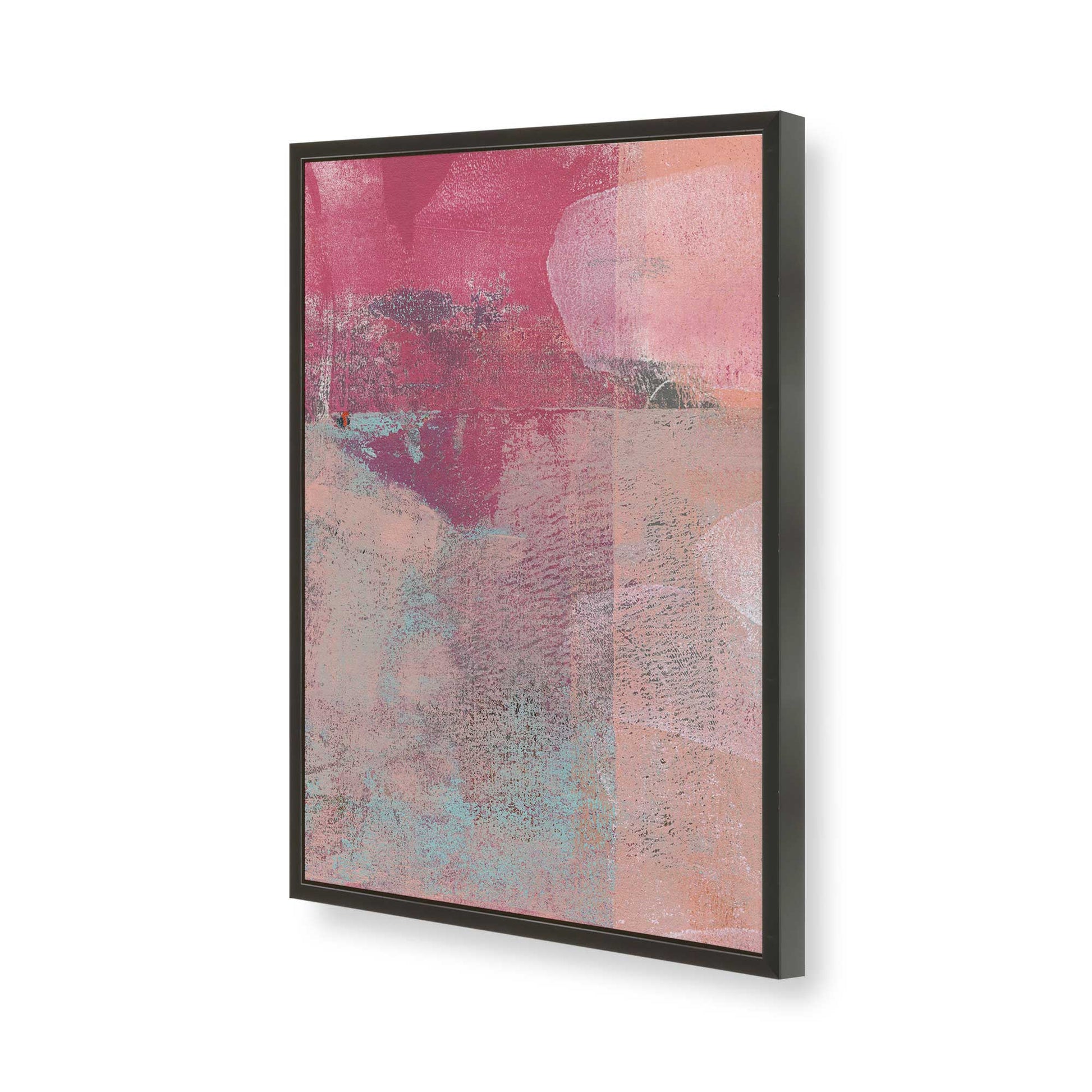 [Color:Satin Black], Picture of art in a Satin Black frame of the corner