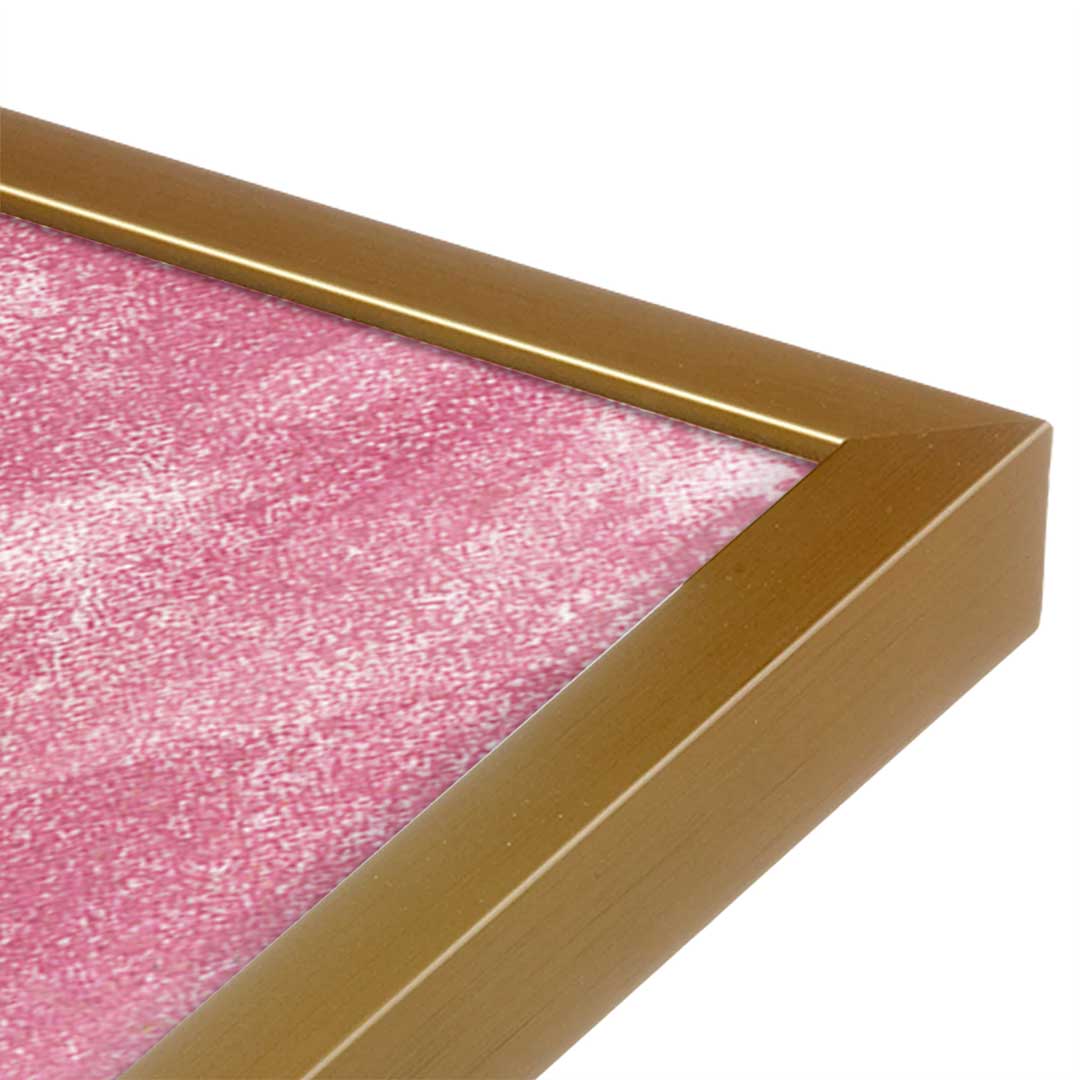 [Color:Polished Gold], Picture of art in a Polished Gold frame at an angle