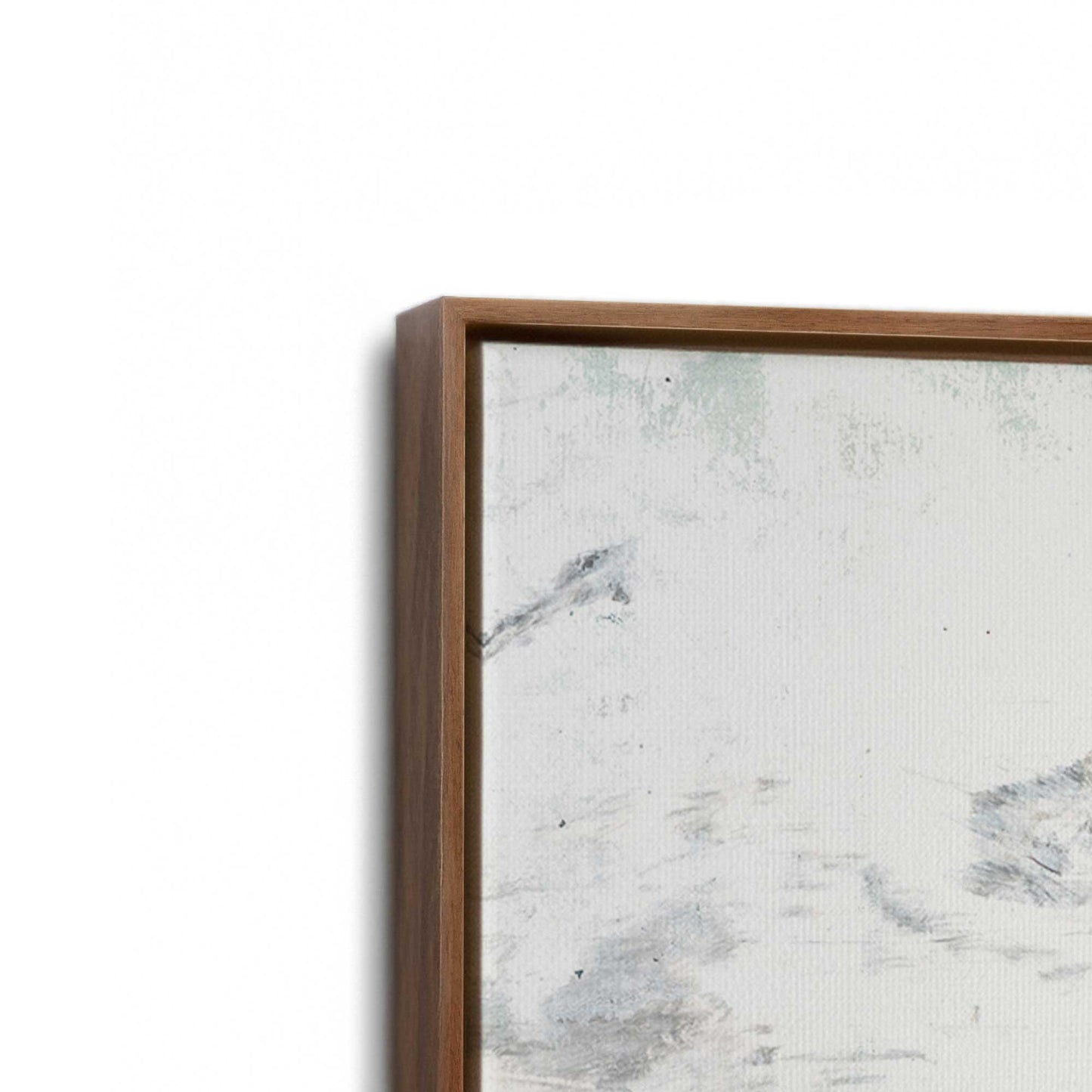 [Color:Walnut], Picture of art in a Walnut frame at an angle