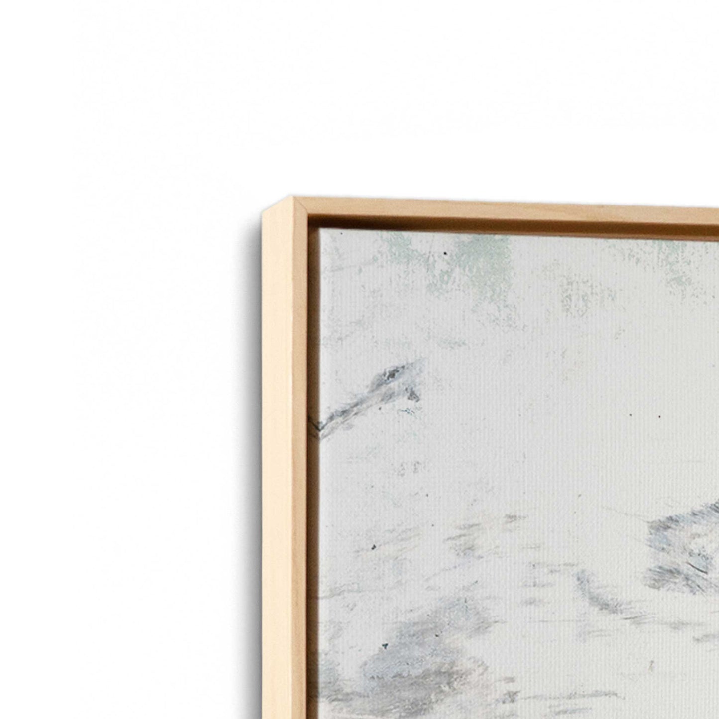 [Color:American Maple], Picture of art in a American Maple frame at an angle