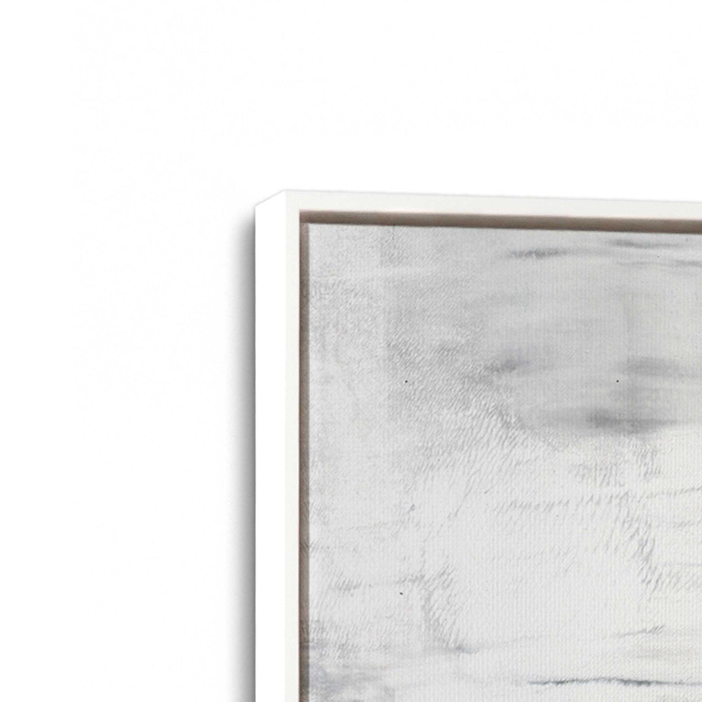 [Color:Opaque White], Picture of art in a White frame at an angle