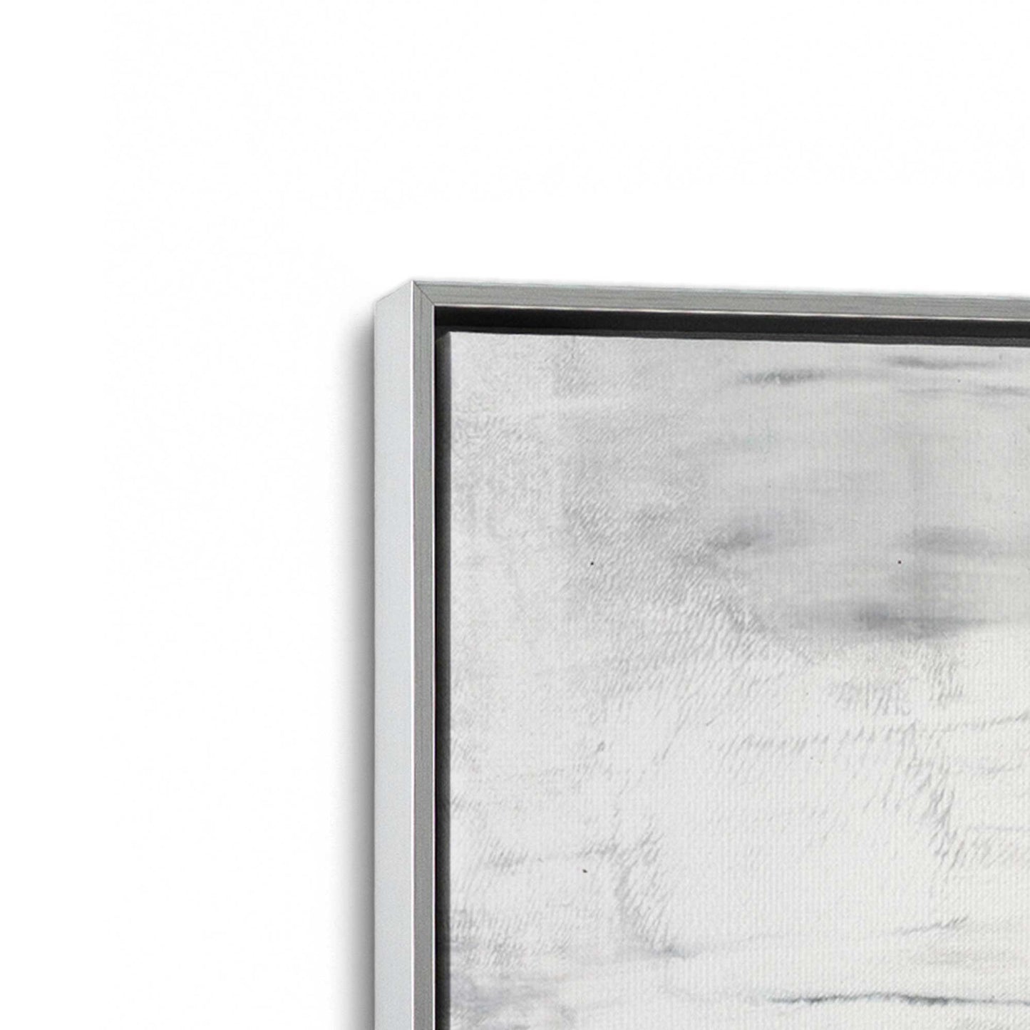 [Color:Polished Chrome], Picture of art in a Polished Chrome frame at an angle