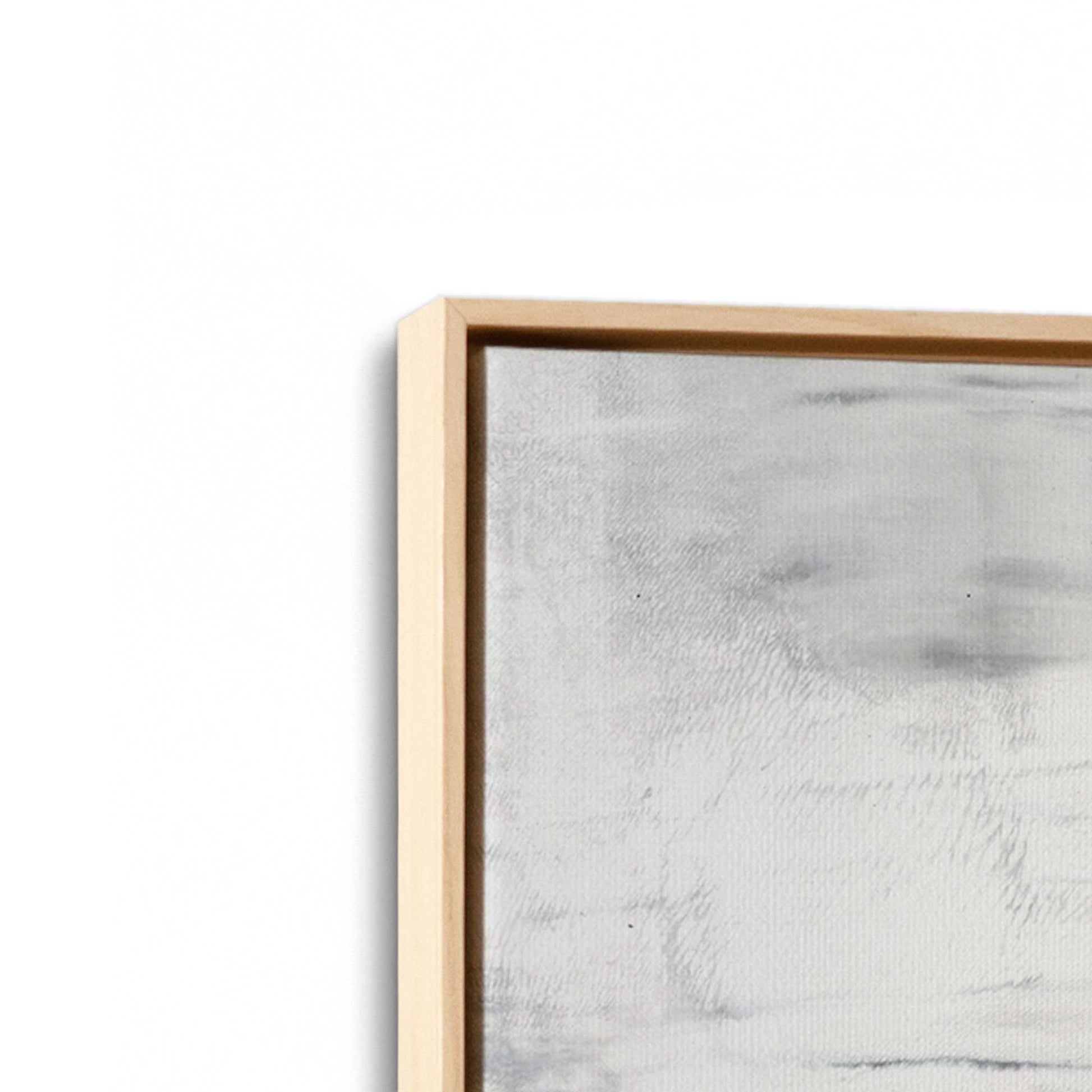 [Color:American Maple], Picture of art in a American Maple frame at an angle