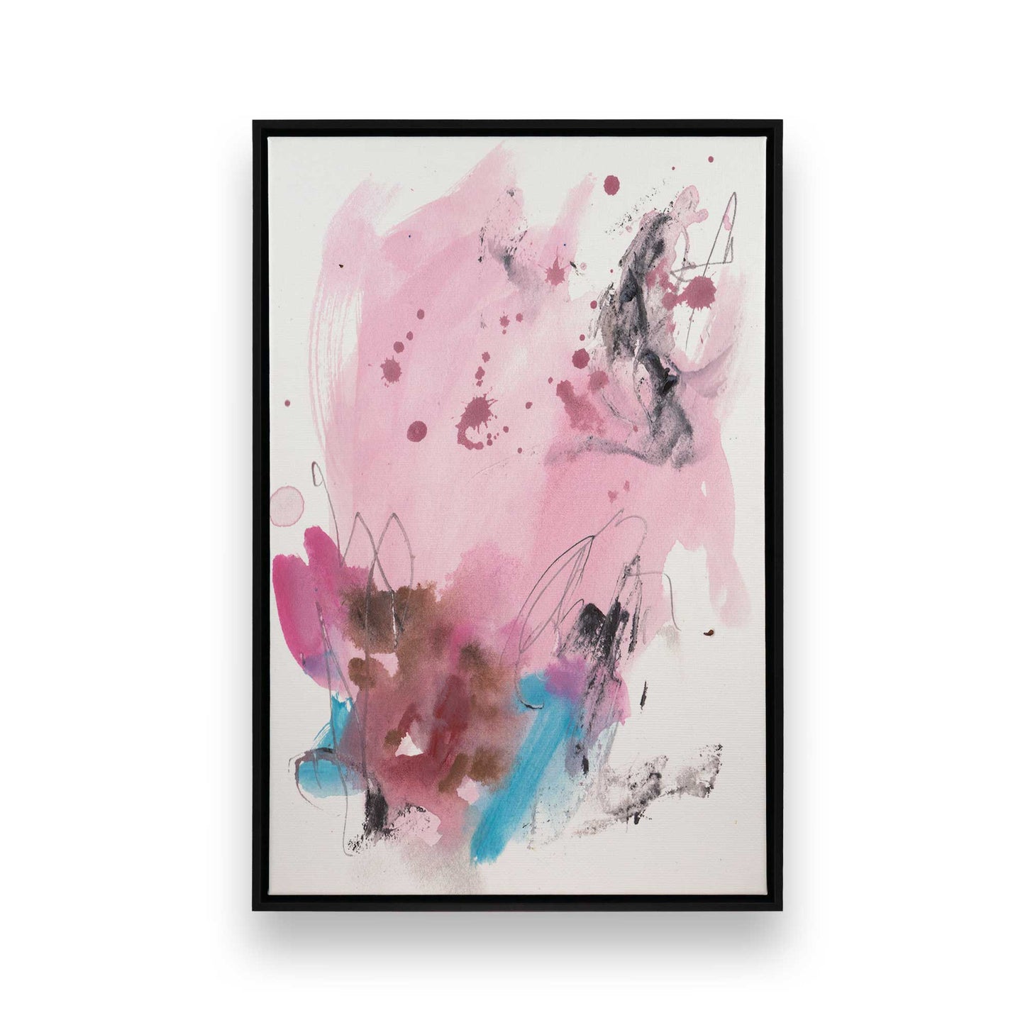 [Color:Satin Black], Picture of art in a Satin Black frame
