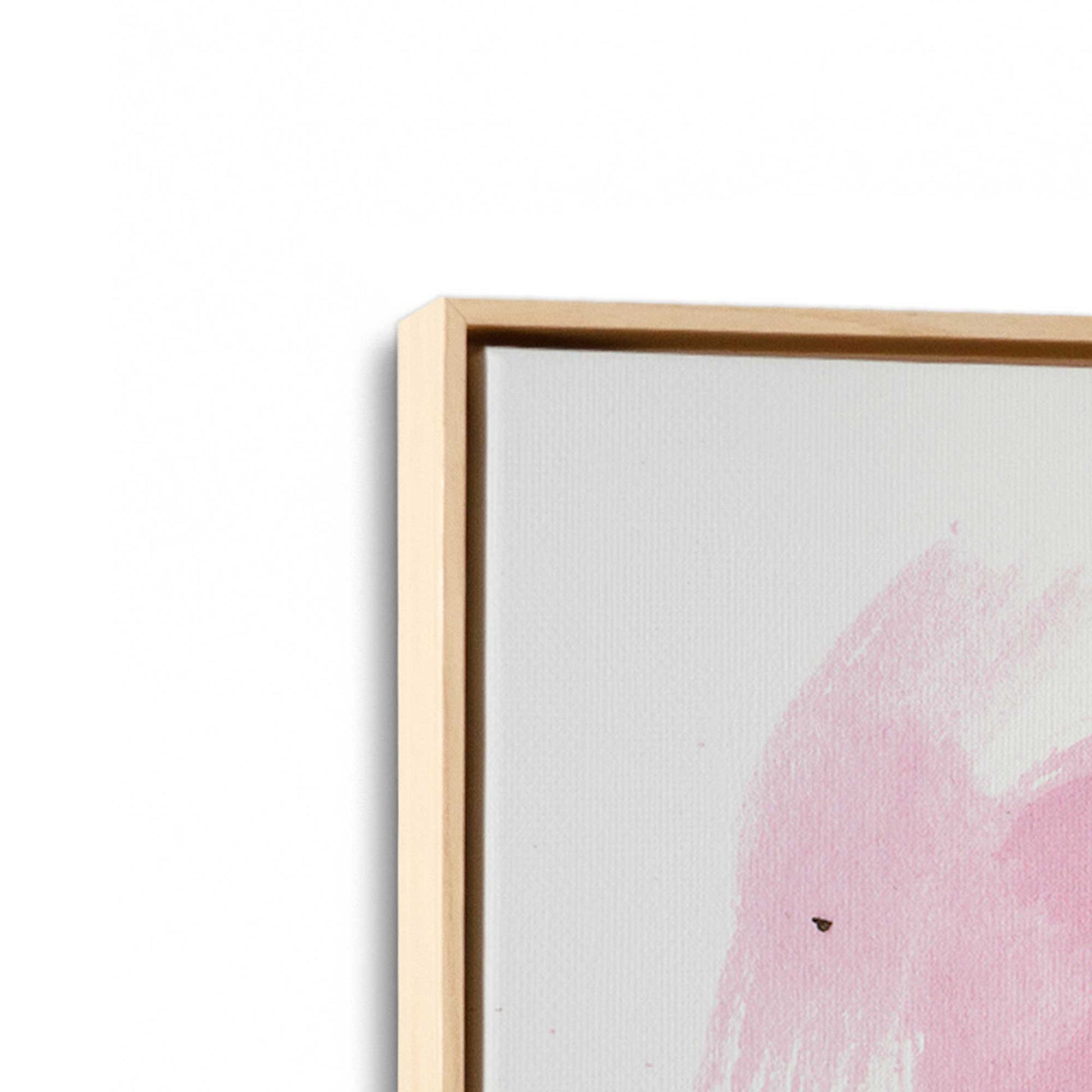 [Color:American Maple], Picture of art in a American Maple frame at an angle