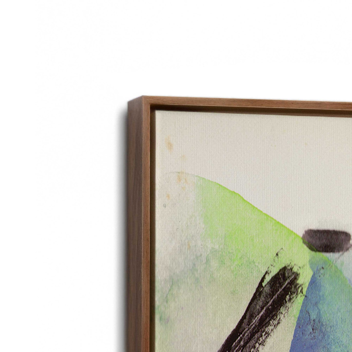[Color:Walnut], Picture of art in a Walnut frame at an angle