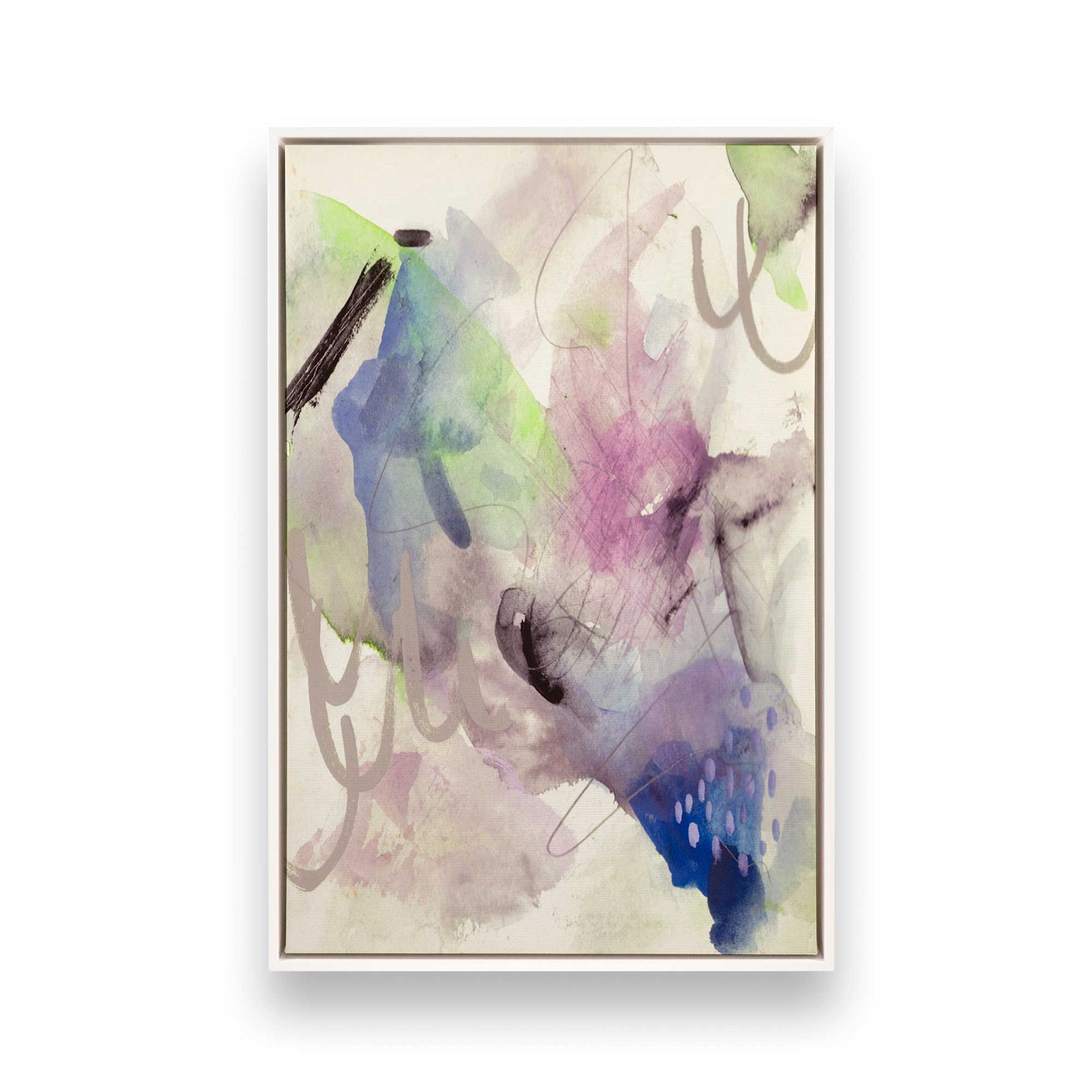 [Color:Opaque White], Picture of art in a White frame